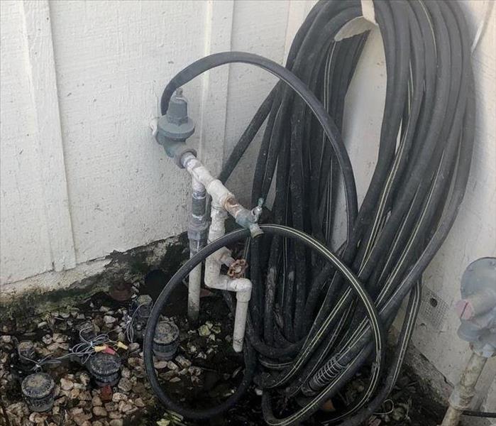 A water shut off valve at a home. 